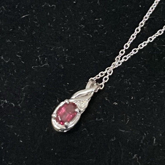 Ofiki Rubellite & Diamond Ring and Pendant Necklace - Picture 10 of 13